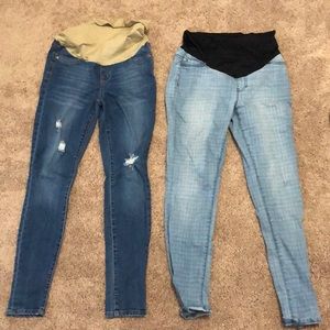 Pregnancy Maternity Skinny Jeans Lot of 2